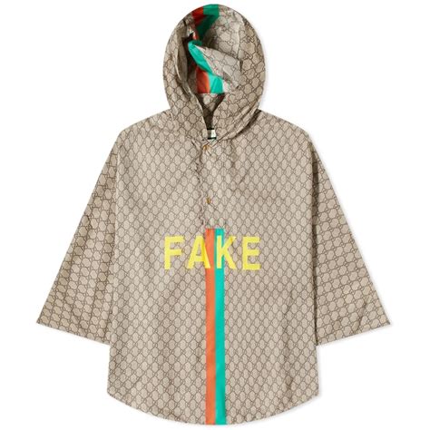 gucci not fake poncho|Gucci Fake Not Jacquard Nylon Poncho .